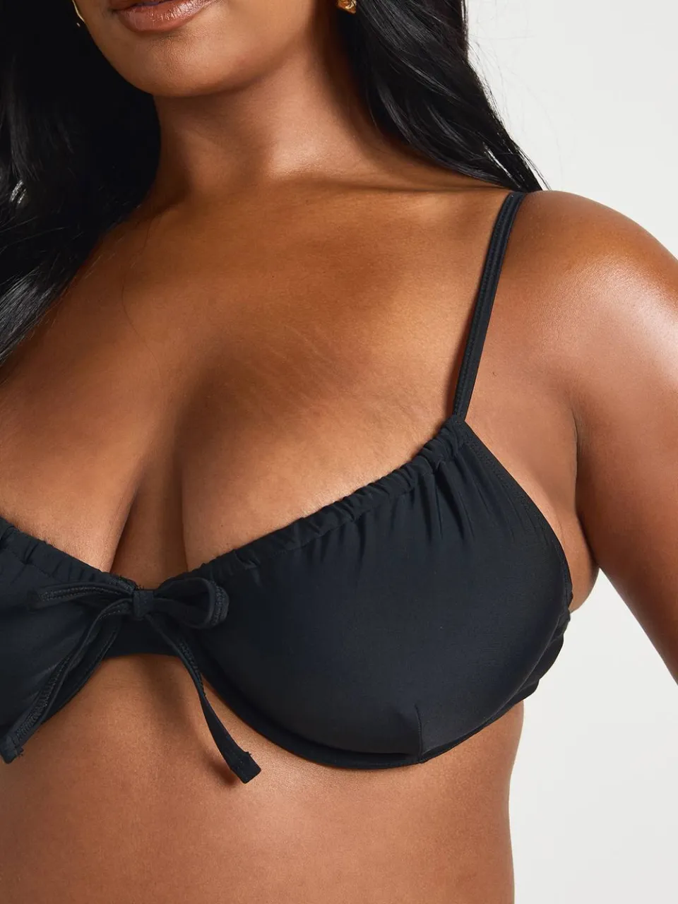 boohoo Dames Plus Zwemkleding Essentials Beugel Bikinitop zwart, foto 4