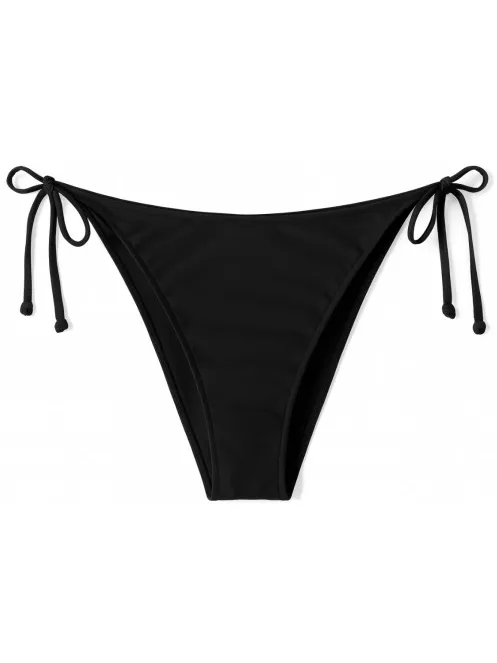Hurley Women's Ribbon Regular Fit Solid Color Reversible - Bikinibroekje, zwart