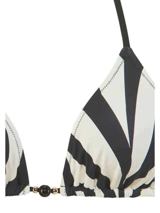 Triangelbikini zwart/crème, foto 3