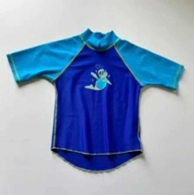 Zoggs zwemtshirt - blauw - korte mouwen-4 jaar