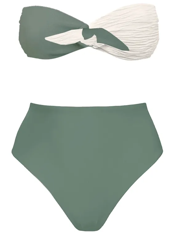 Anekdot dames vegan Bikiniset High Taijitu Salie Crème