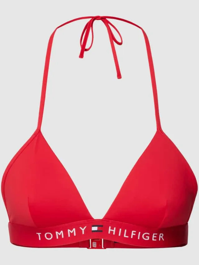 Tommy Hilfiger Bikinitop met halter model 'ORIGINAL' Rood