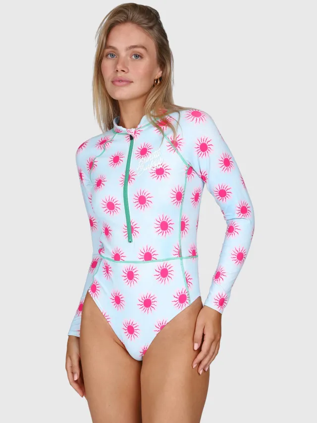 Brunotti Guusje kitesurf badpak lichtblauw Lichtblauw/fuchsia
