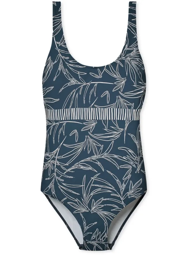 Schiesser Schwimmer Dames Badpak blauw