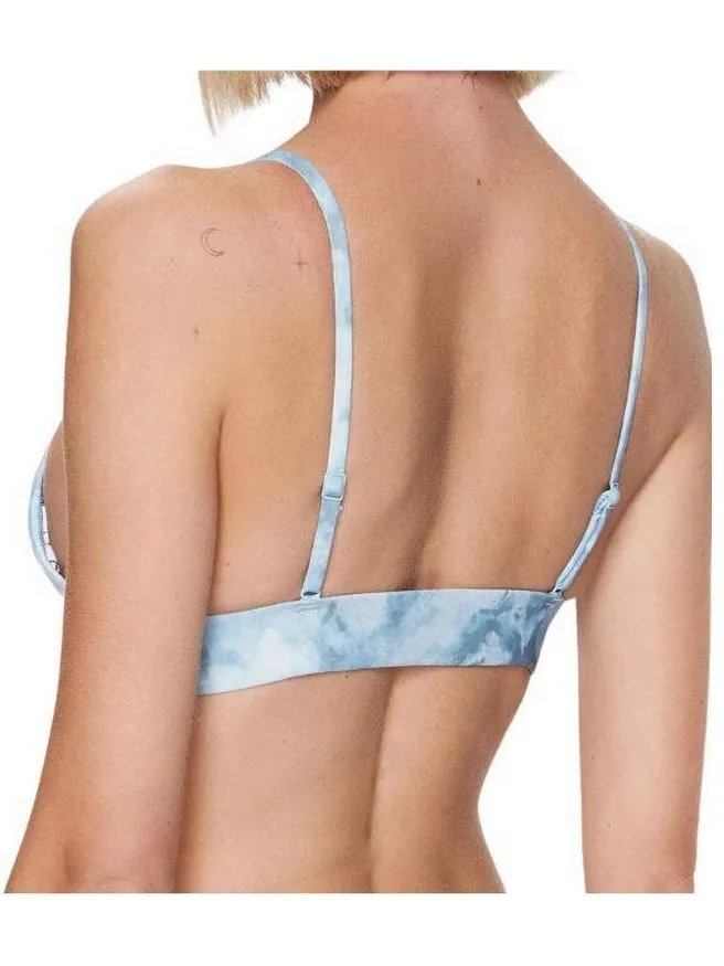 Calvin Klein Dames/Dames Tie Dye Bikini Top (Blauw)