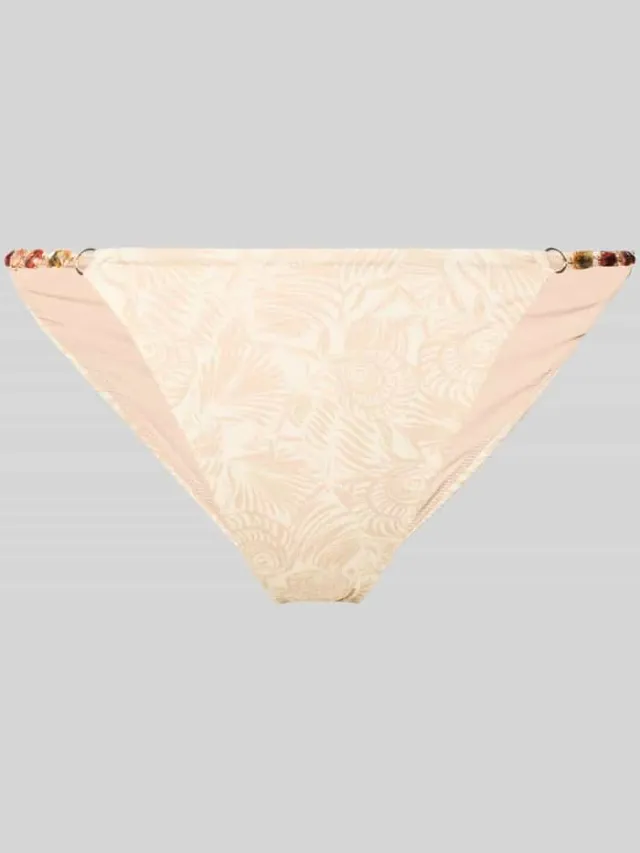 Guess slim fit bikinibroekje met siersteentjes model 'Marina' Beige