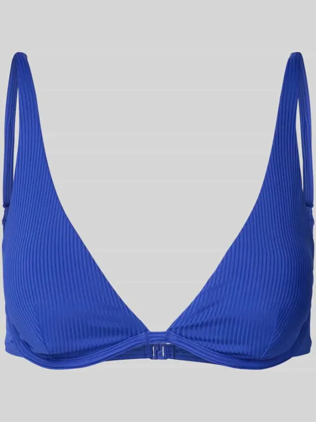VENICE BEACH Bikinitop met structuurmotief, model 'Lucky' Blauw