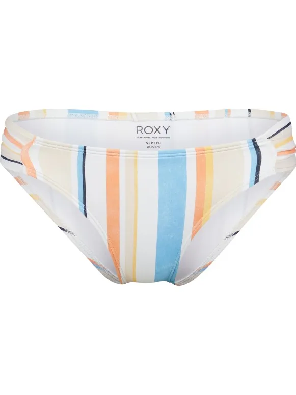 Roxy Women's Printed Beach Classics Moderate - Bikinibroekje, wit