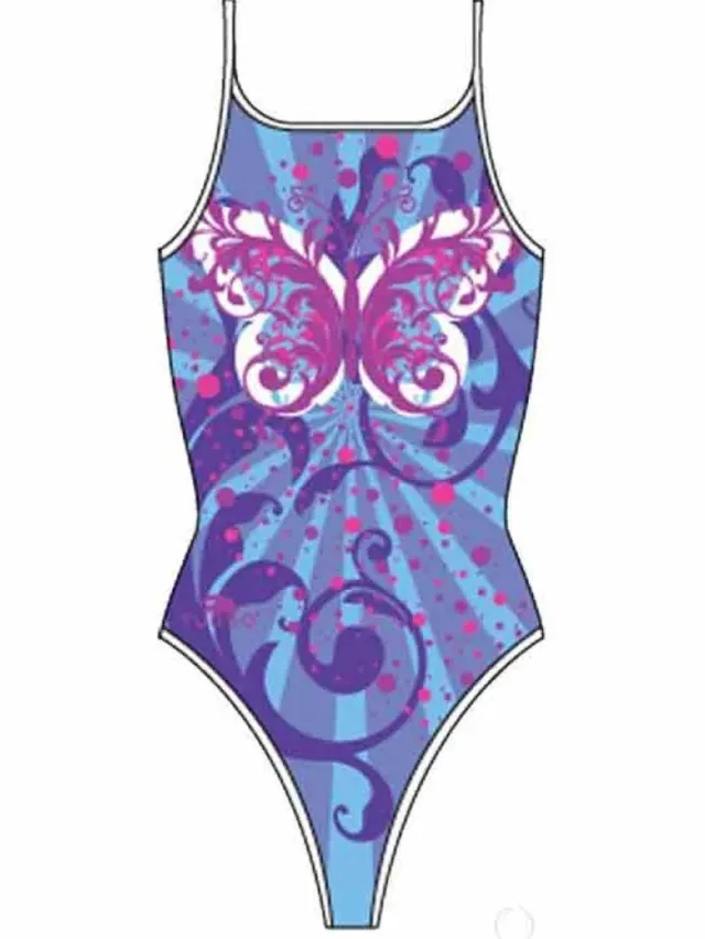 Turbo Butterfly Star Zwemkleding Blauw 4XL Vrouw Purple