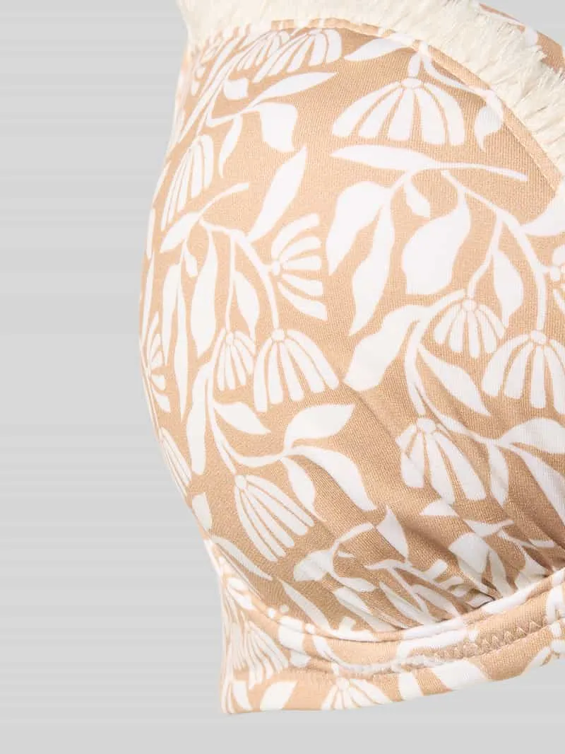 Watercult Bikinitop in all-over look model 'COASTAL BOHEMIA' beige, foto 3