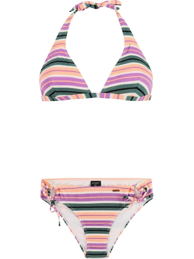 Protest voorgevormde halter bikini set PRTADMIRER roze/groen/wit