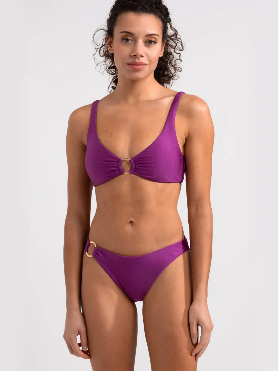 Sam Friday niet-voorgevormde push-up bikinitop Swash met lurex fuchsia, foto 5