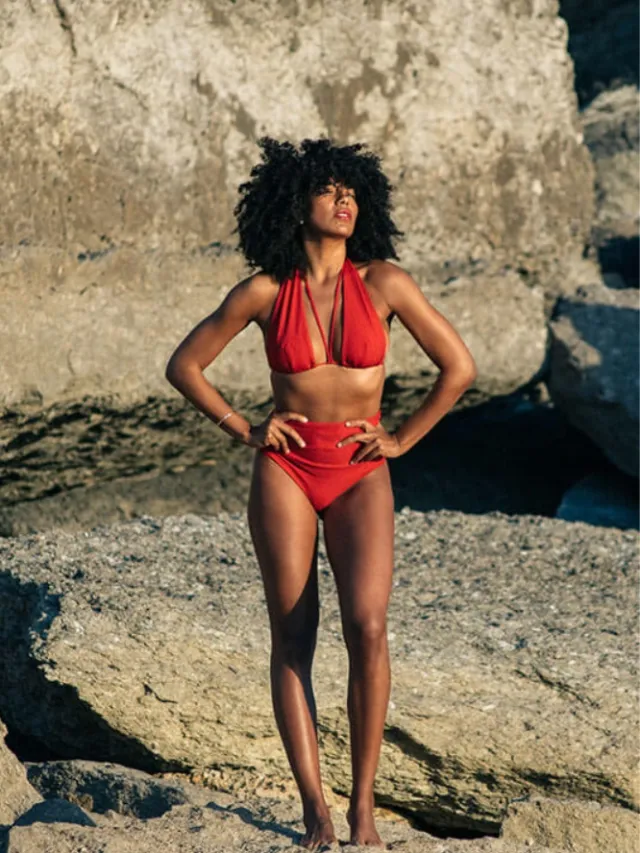 Anekdot dames vegan Bikinitop Versatile Rood