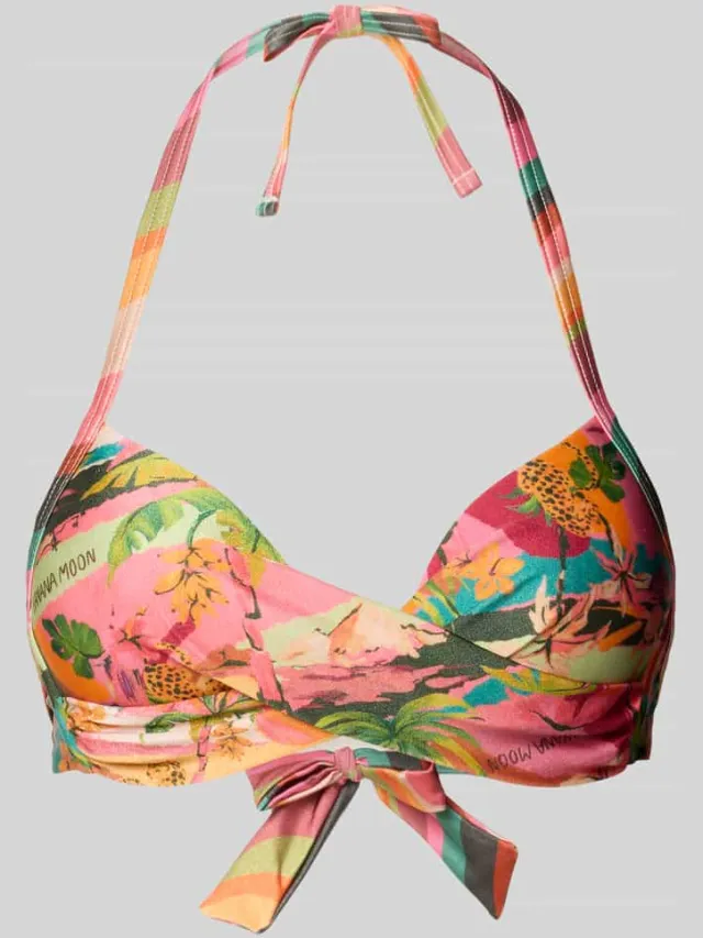 banana moon Bikinitop met vetersluiting model 'KAMUNIBA EYRO' Groen