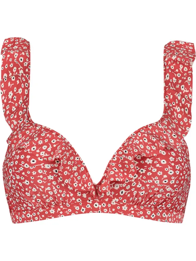 Beachlife Ditsy Flower ruffle bikinitop - dames