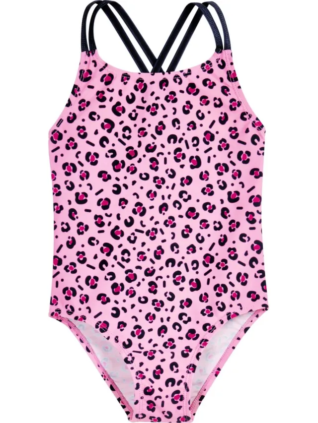 Playshoes Badpak - UV - Werend - Panterprint - Roze