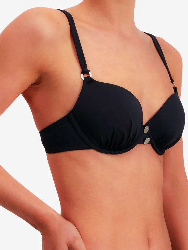 Joop! Bügel-Bikini-Top Solid Gold Deco zwart