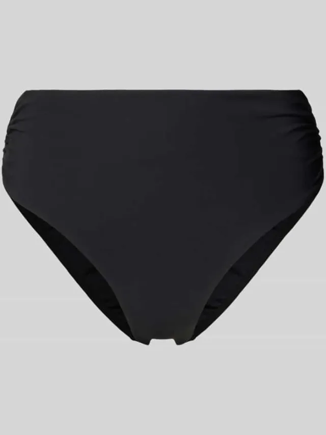 Barts High waist bikinislip met labeldetail model 'SOLID' Zwart