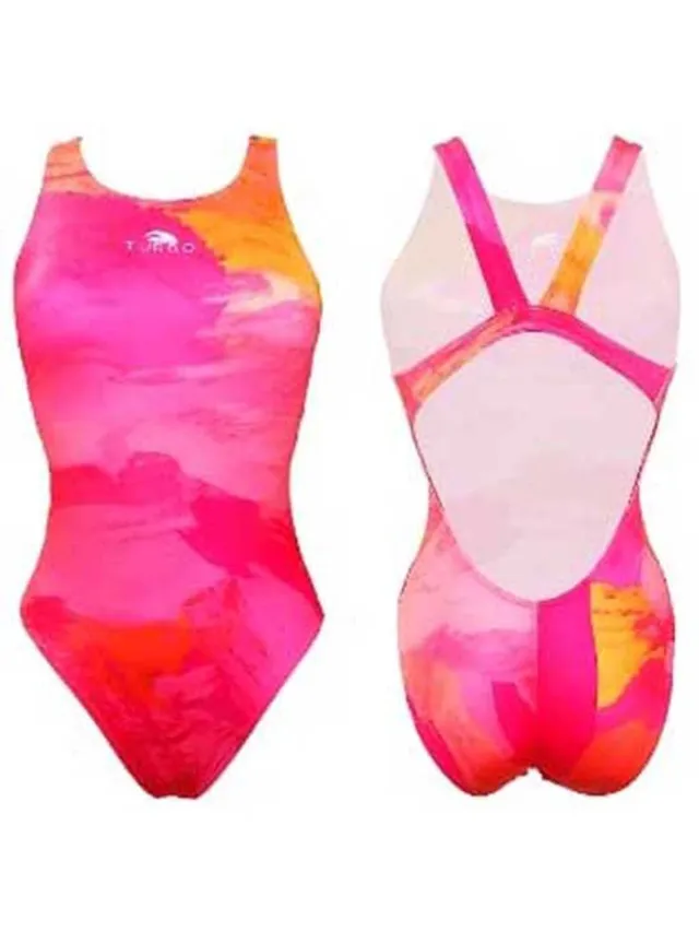 Turbo Brush Brush Zwemkleding Oranje,Roze 7-8 Years Meisje Pink