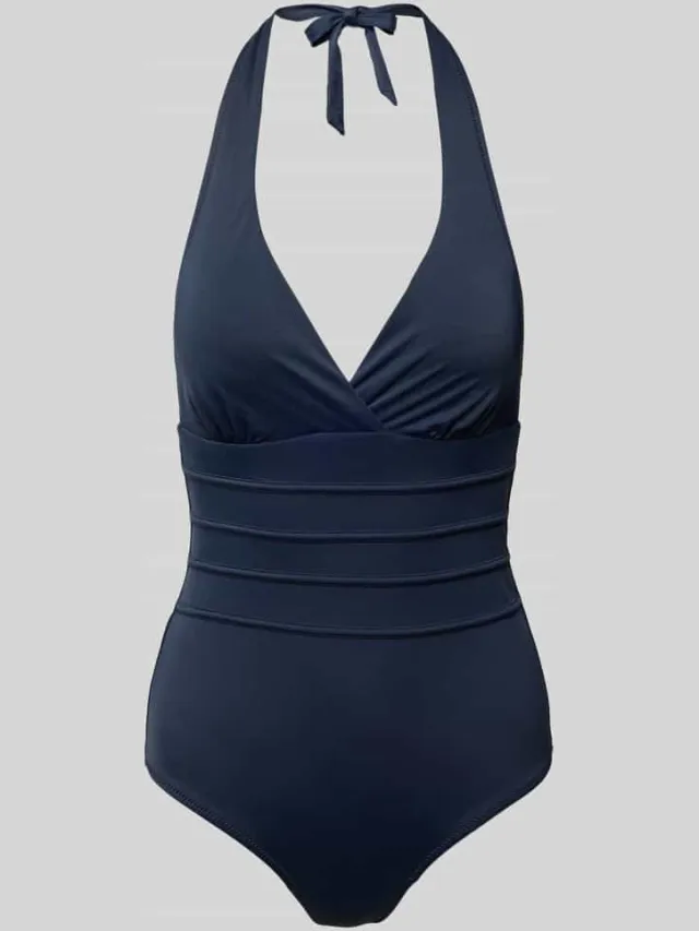 MAGIC Bodyfashion Badpak in effen design Donkerblauw