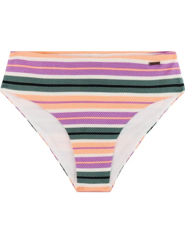 Protest high waist bikinibroekje MIXKIM roze/groen/wit