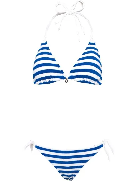 banana moon Women's Mikta Coastline - Bikinibroekje, blauw/wit