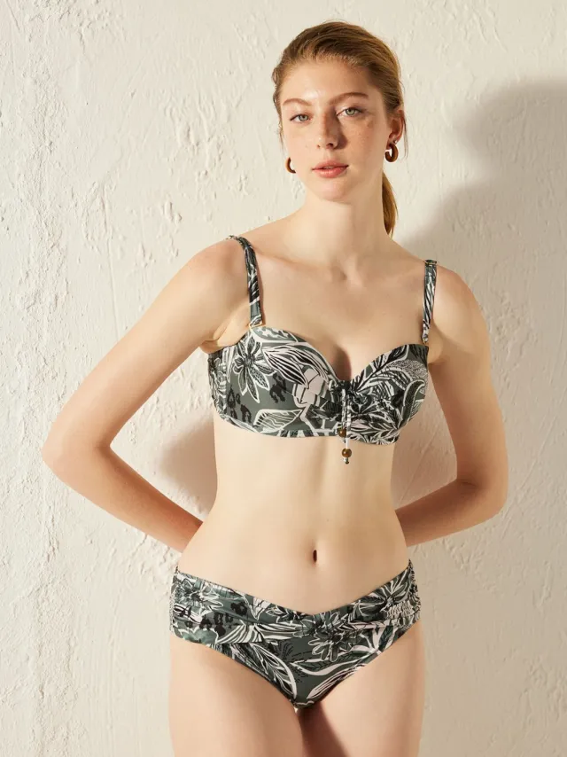 Penti Bloemen Mid-Waist Hipster Bikini Onderkant Veelkleurig