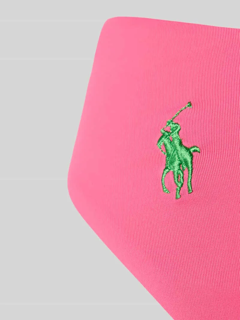 Polo Ralph Lauren Bikinibroekje met gestikt logo felroze, foto 3