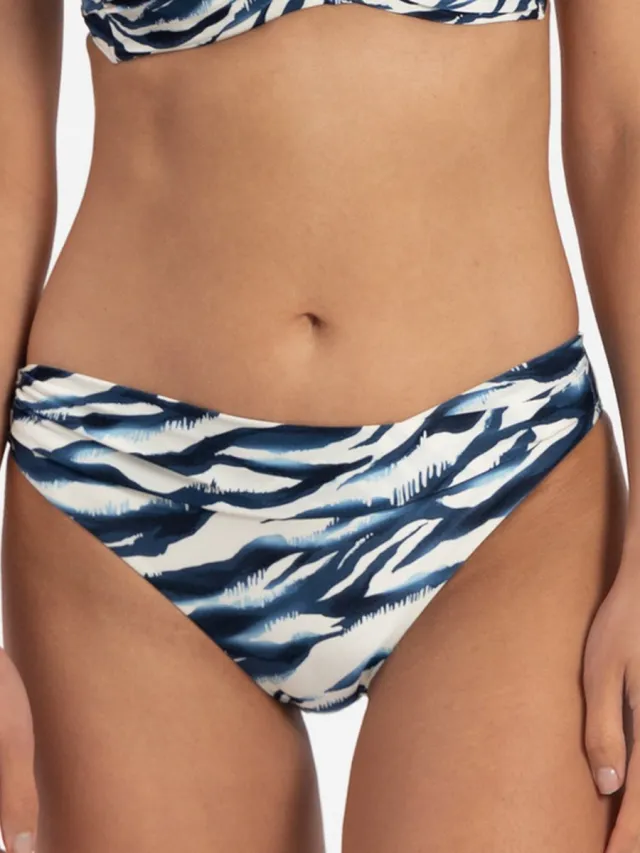 Cyell Bikinibroekje - Wavy Water Blauw/Wit