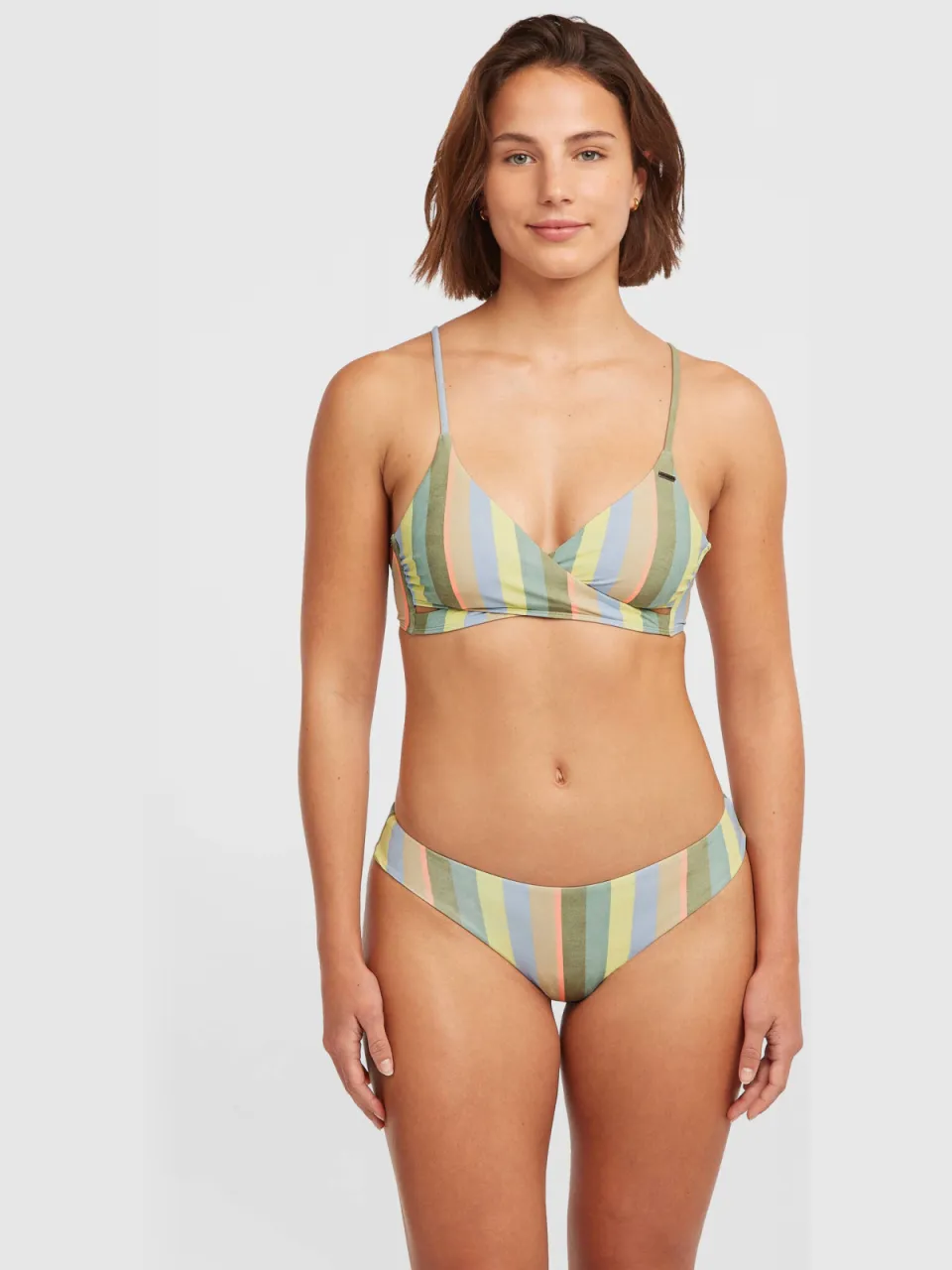 O'Neill brazilian bikinibroekje Maoi groen/lichtblauw/geel