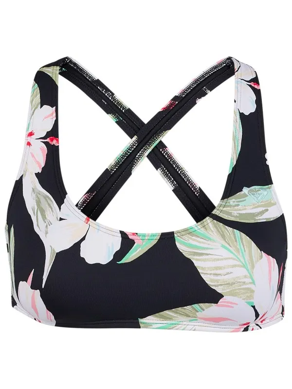 Roxy Women's PT Essentials Athletic Bra - Bikinitop, grijs