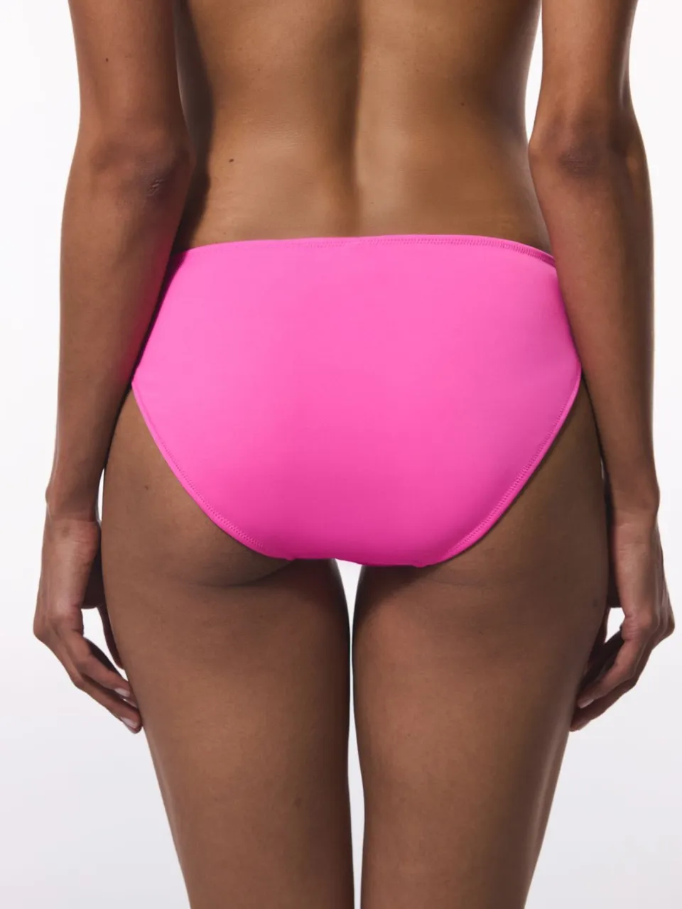 Penti Tinta Mid-Waist Effen Bikini Bottoms fuchsia, foto 2