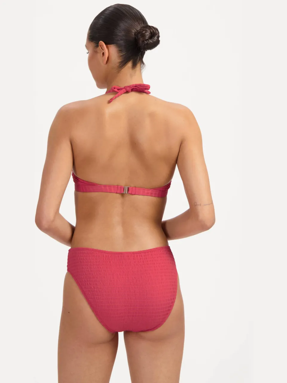 Beachlife voorgevormde halter bikinitop koraalrood, foto 5
