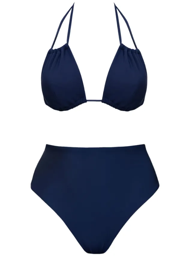 Anekdot dames vegan Bikiniset Low Versatile Skyline High Marineblauw