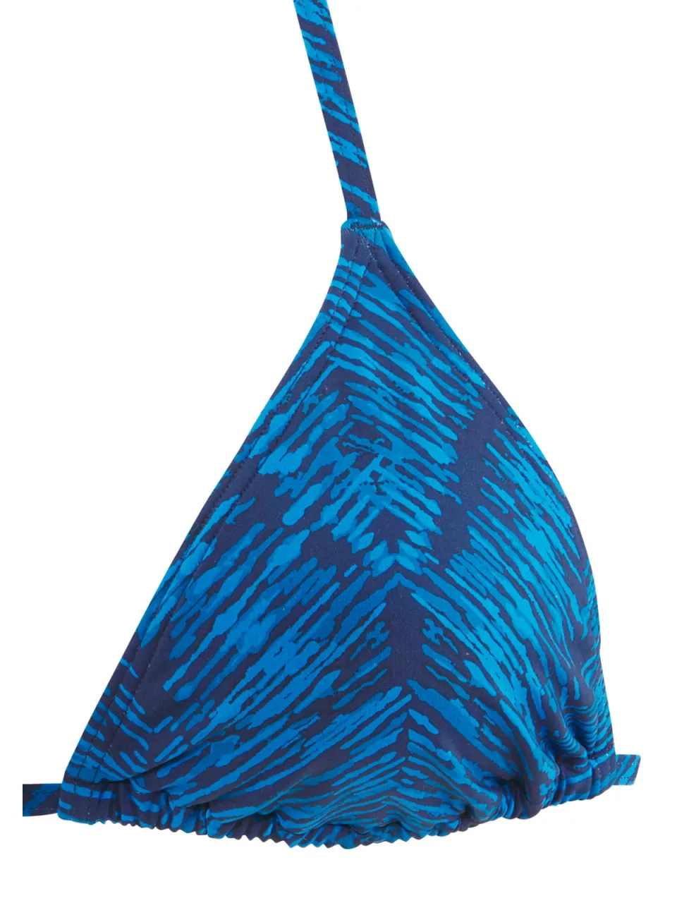 triangelbikinitop blauw met grafische print, foto 2