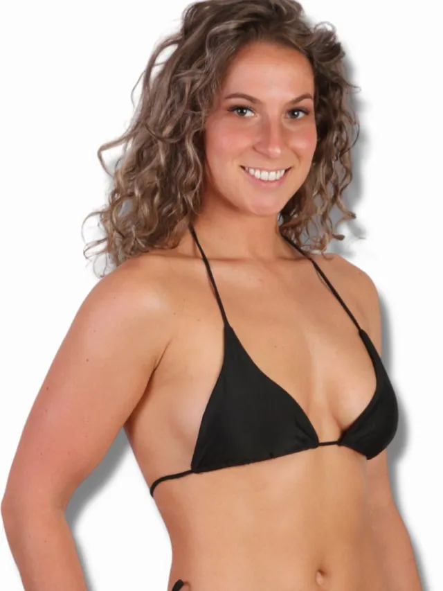 BIKINI TOP Ava - Bikini dames - Bikini top - Sexy Bikini - Bikini Vrouwen - Bikinitopje dames - Sexy & Cute - 2024 collectie - DERRINS™ official - Zwart