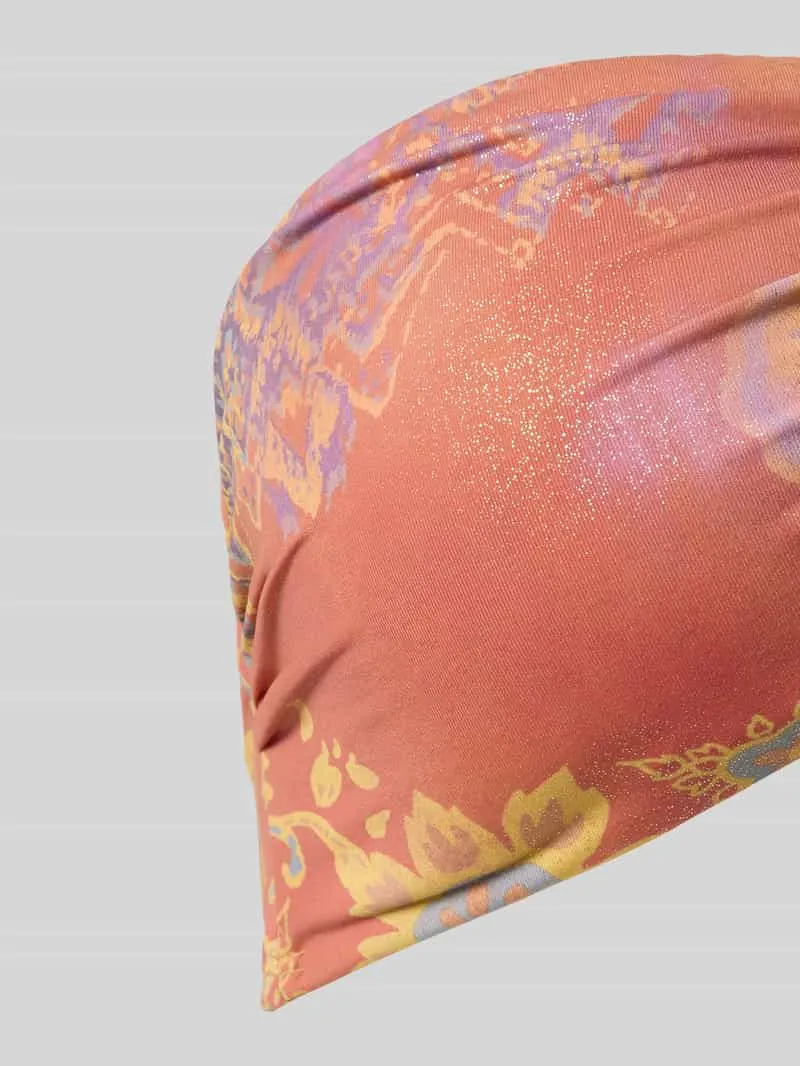 Lauren Ralph Lauren Bikinitop met halter model 'MEDALLION SHIMMER SHIRRED' oranje, foto 3