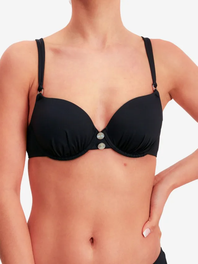 Joop! Bügel-Bikini-Top Solid Gold Deco zwart