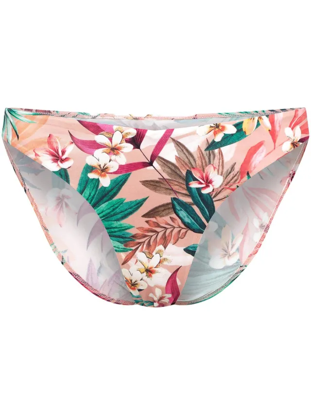 ESOTIQ Lemonade - Bikinibroekje - Bloemenprint - V-vormige uitsnijding Veelkleurig