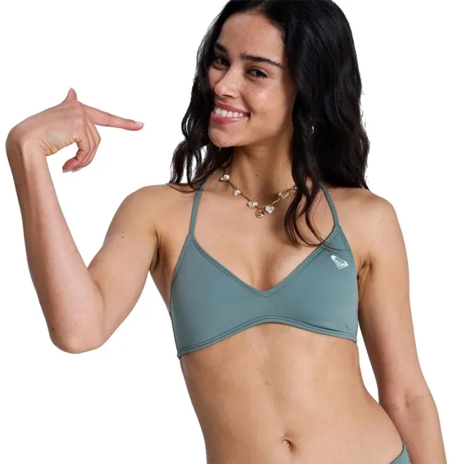 Roxy Essentials Sd Athletic Triangle Bikinitop Grijs XS Vrouw Agave Green