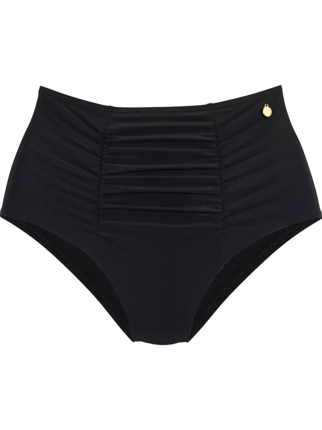 Highwaist bikinibroekje zwart