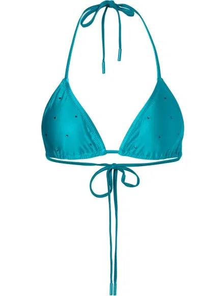 Goldbergh Women's Velora - Bikinitop, turkoois/wit