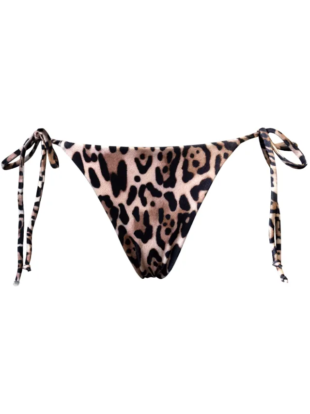 Anekdot dames vegan Bikinibroekje Olbia Luipaard Bruin