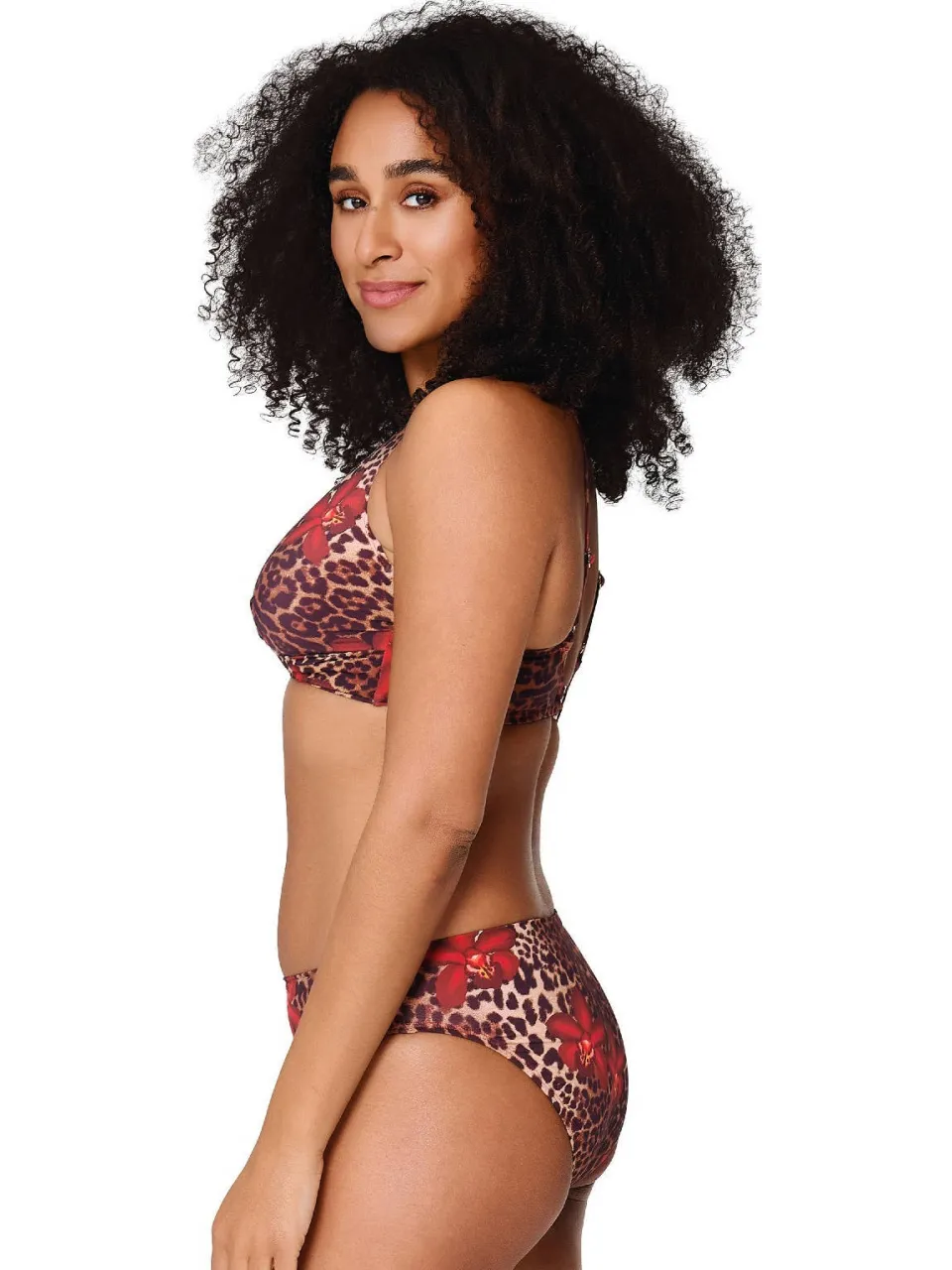 Lingadore bikinibroekje bruin/rood, foto 5