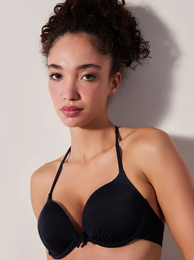 Penti Ondersteunende Halter Bikinitop Zwart