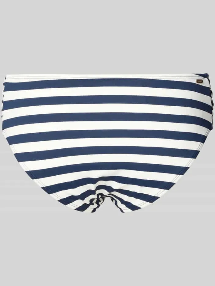 Barts Mid waist bikinibroekje met labeldetail model 'Yadbor' marineblauw, foto 2