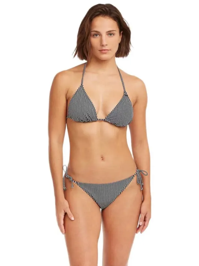 O'Neill O´neill Essentials Capri Bondey Bikini Zwart 34 Vrouw Black Micro Stripe