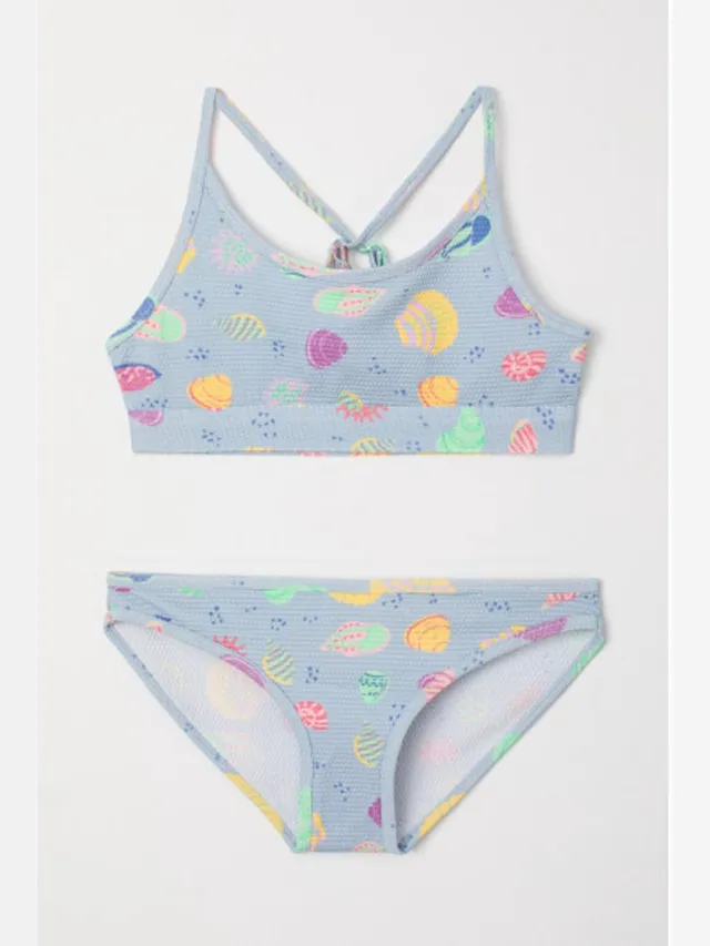 Woody Bikini Blauw Lichtblauw