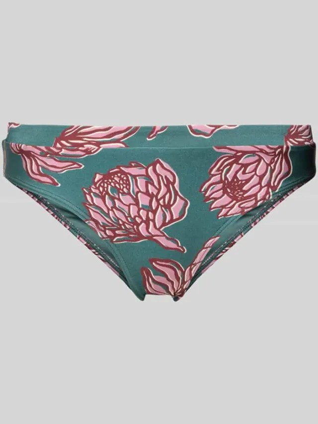 Barts Bikinibroekje met labelapplicatie, model 'GUNJA' Donkergroen