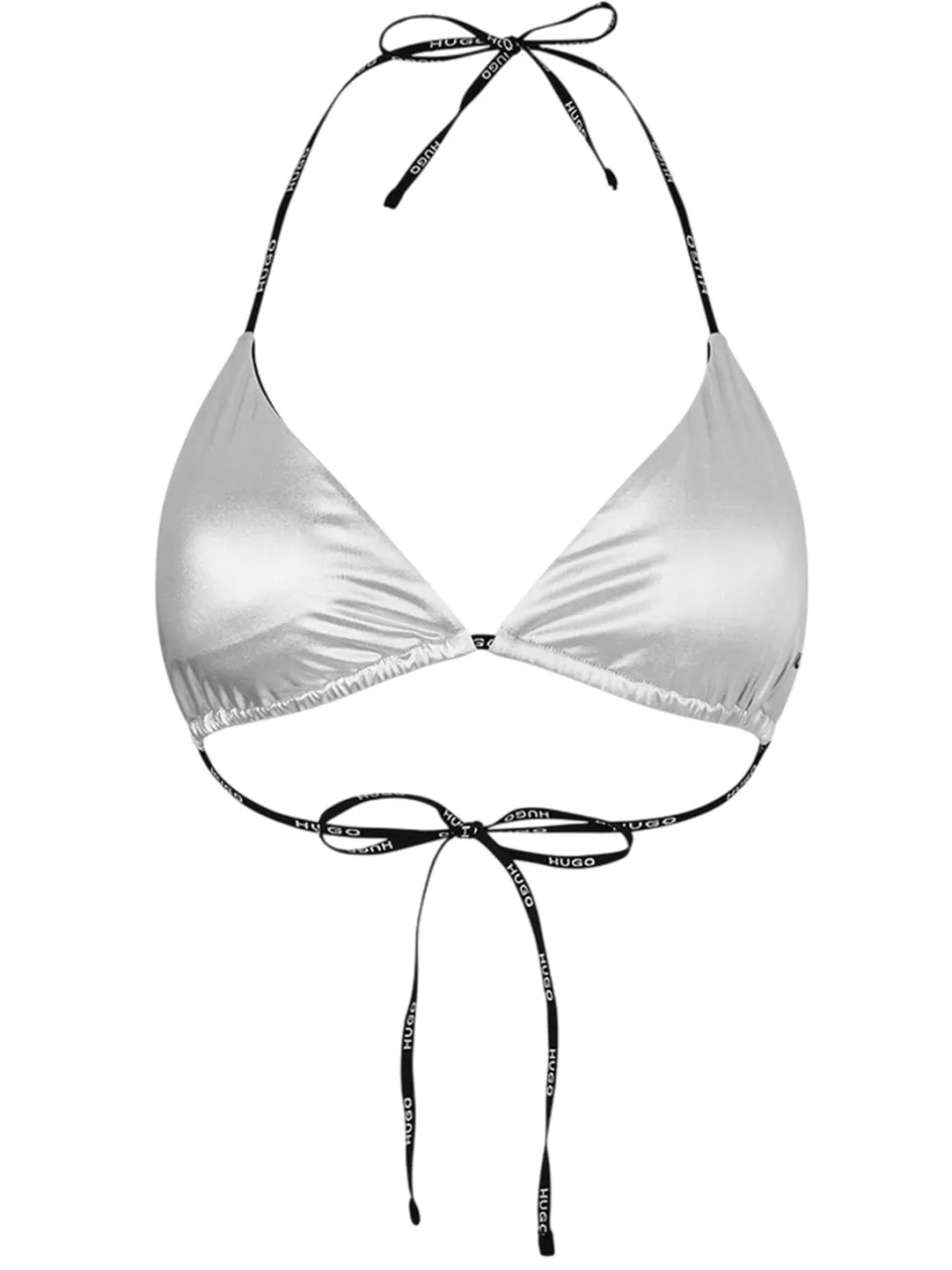 Hugo Boss Dames-bikinitop met driehoekige vorm van puur materiaal (Zilver), foto 2